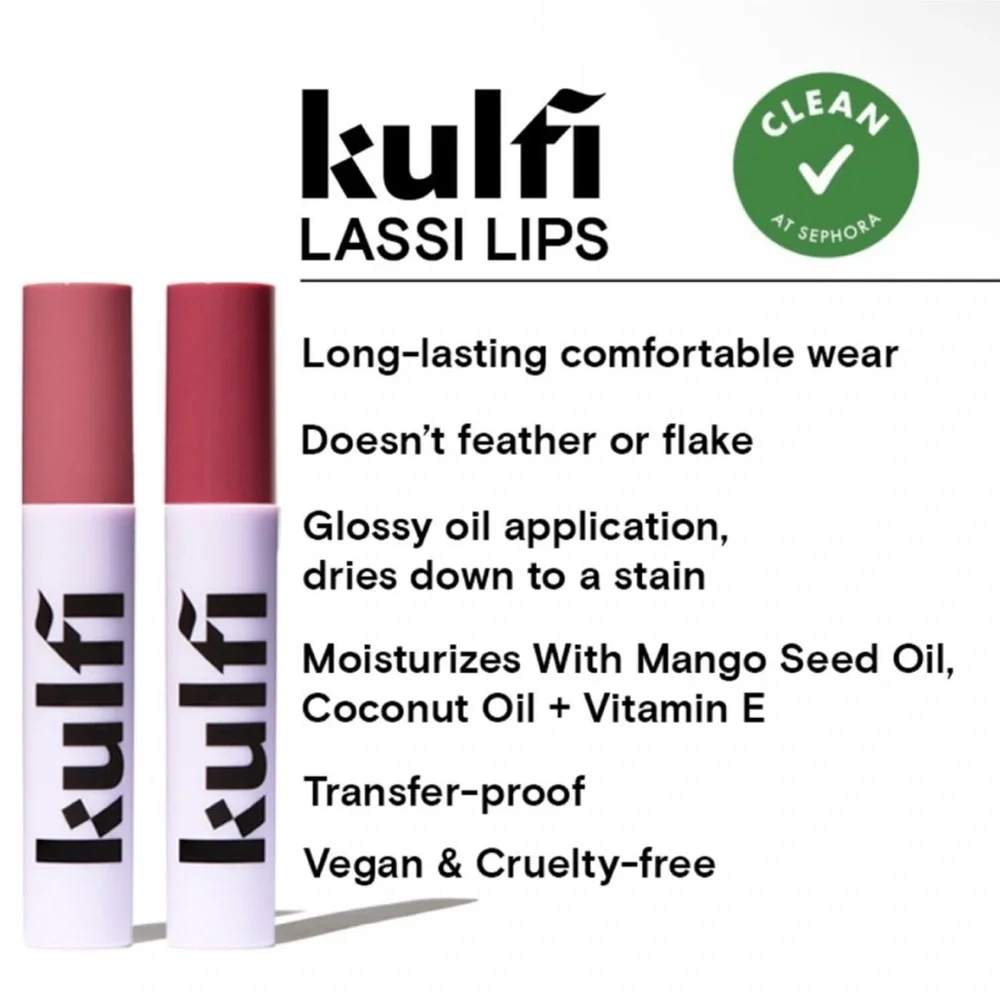 Kulfi NEW Lassi Lips Staining Lip Oil in First Sari